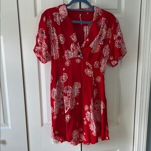 Free People red mini dress